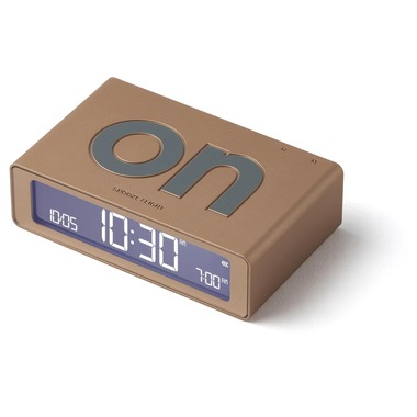Lexon Digital Alarm Clock Flip Mini Gold