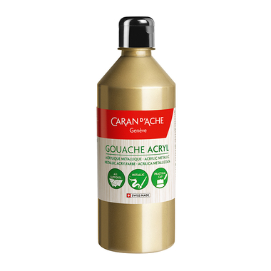 CARAN D'ACHE Colore opaco Gouache 500ml 2372.999 oro liquido