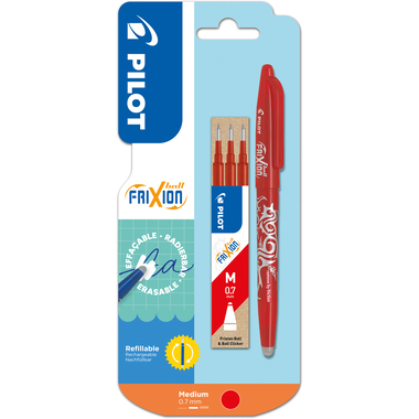 PILOT Roller FriXion Ball + Mine 150.014.04BL02 rot, refill, radierbar
