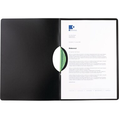 KOLMA Cartella LineaVerde A4 11.141.01 nero, PP, Sand, recycling