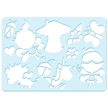 URSUS Schablonen Set 1 Princess 44100001 26.8x18.9x0.2cm 6 Stück