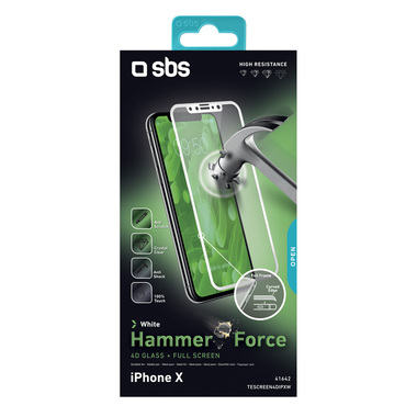 Film de protection en verre pour iPhone XS/X