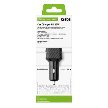 Car Charger with USB-C and USB-A