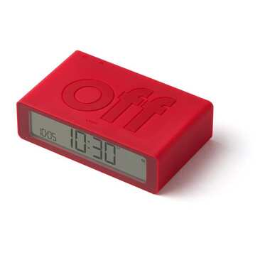 Lexon Sveglia Digitale Flip Mini Rossa