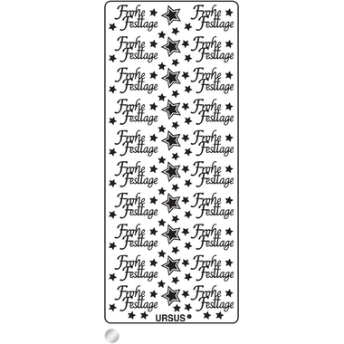 URSUS Kreativ Sticker 59110060 Frohe Festtage silber