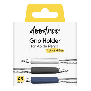 The 3 coloured grip holders guarantee a non-slip and ergonomic grip to make the most of your Apple Pencil