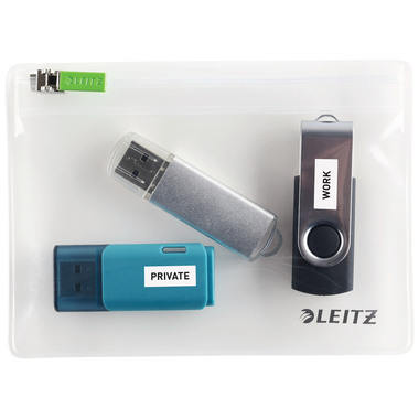 LEITZ Pochette zip XS 40060000 transparent 2 pcs.