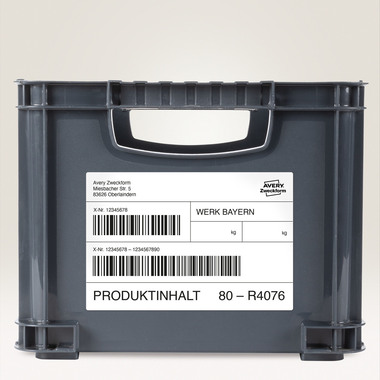 AVERY ZWECKFORM Etiquettes Laser 105x148mm L4719REV2 blanc,imperméable redec. 20f.