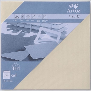 ARTOZ Enveloppes 1001 160x160mm 107454182 100g, chamois 5 pcs.
