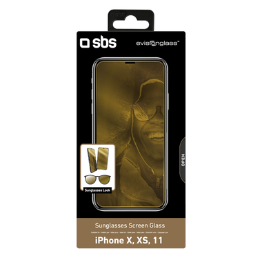 Vetro protettivo specchiato per iPhone 11 Pro, XS e X