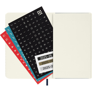 MOLESKINE Agenda settimanale note 25/26 8056999275464 18M foderato SC saphir 9x14cm