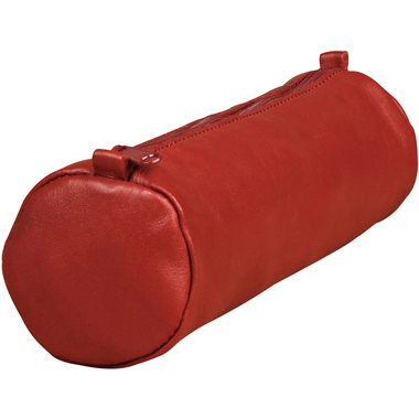 CLAIREFONTAINE Schlamperetui AgeBag 21x6cm 77029C rot, rund, Leder