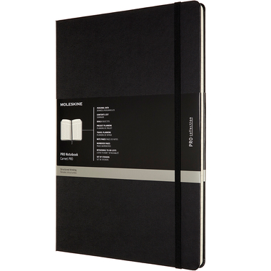 MOLESKINE Notizbuch Prof. HC A4 602589 schwarz, 192 Seiten