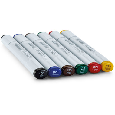 COPIC Marker Sketch 21075662 Set Bold Primaries, 6 pcs.