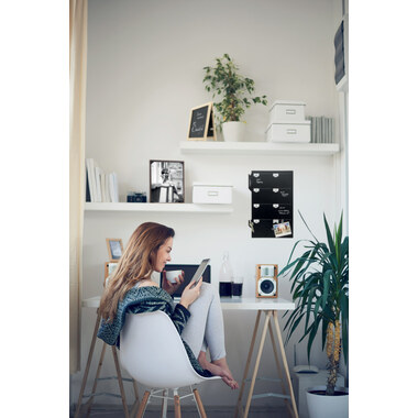 SECURIT Tableau Craie PLAN FB-PLAN noir 44.9x30x0.3cm