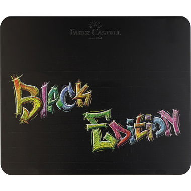 FABER-CASTELL Matite colorate Black Edition 116490 Astuccio metallico 100 pezzi
