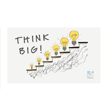 LEGAMASTER Whiteboard 200x119.5x3.2cm 7-106112 Wall-UP acciaio