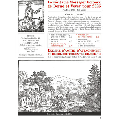 NOVOS Almanach Messager Boiteux 2025 42399 1T/2S A5 FR 16.2x21cm