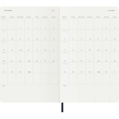 MOLESKINE Agenda Classic Large 2027 DSB2012DC3Y27 1J/1P saphir SC 13x21cm