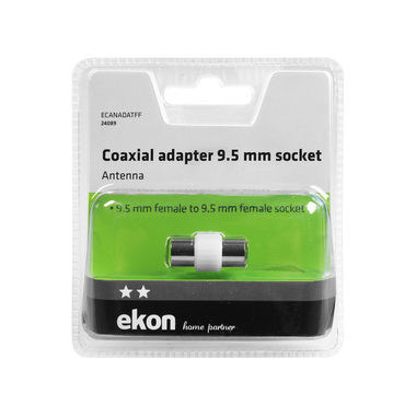 Adaptateur d'antenne coaxial, 9,5 mm, femelle - femelle