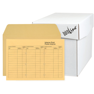 BÜROLINE Interne Post D/F C4 105375 braun 120g 250 Stück