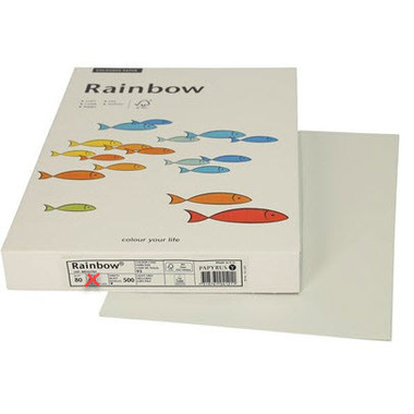 RAINBOW Papier hellgrau/93 A3 88042786 hellgrau, 80g 500 Blatt