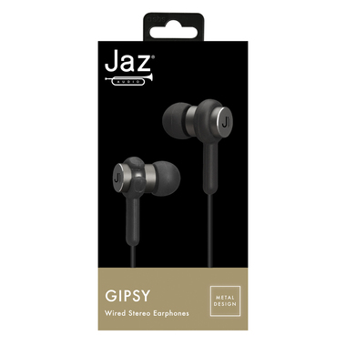 Écouteurs à fil avec finition métallique, câble jack 3,5 mm, microphone intégré et bouton de réponse/fin d'appel