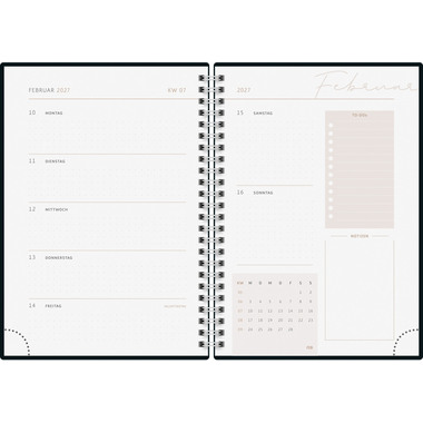 RIDOIDE Agenda Design Line 2027 7021407017.27 1S/2P Marble AL 14.8x21cm