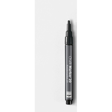 SIGEL Kreidemarker 1-2mm BA177 schwarz 2 Stück