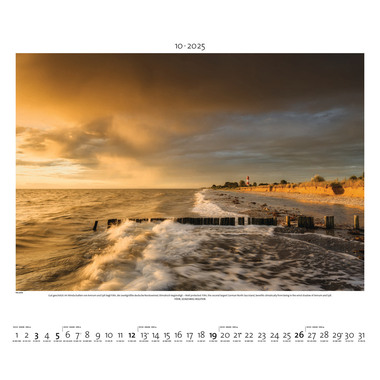 PALAZZI Bildkalender 2025 400068 Nordisches Licht 60x50cm