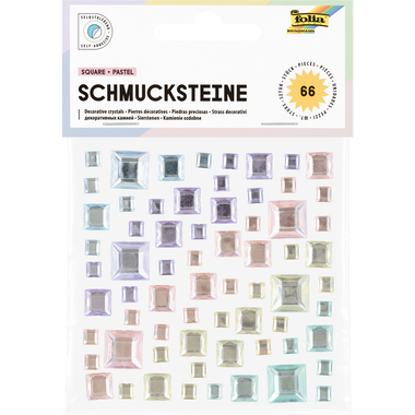 FOLIA Pietre decorative 12315 Square Pastel 67 pezzi