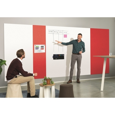 MAGNETOPLAN Infinity Wall X Acoustics 1010206 rot 490x1980mm