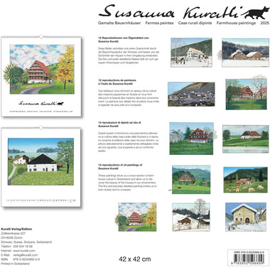 KURATLI Bildkalender 2025 783952596609 Susanna Kuratli ML 42x42cm