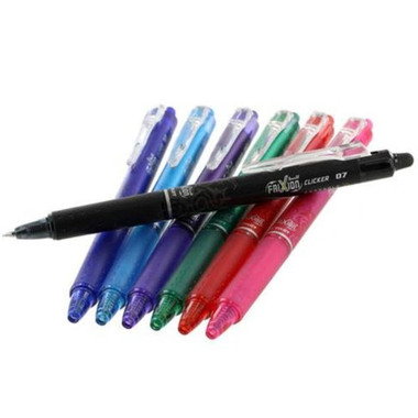 PILOT Frixion Clicker 0.7mm BLRT-FR7-B nero, rechargeable, corrig.