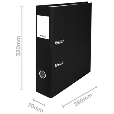 BIELLA Ordner Plasticolor 7cm 10740702U schwarz A4