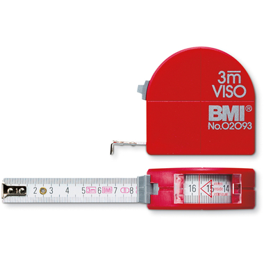 RIEFFEL SWITZERLAND Metro avvolgibile 3m 405/3 VISO rosso