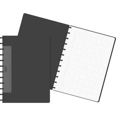 ADOC Cahier A4 6099.740 quadrillé noir