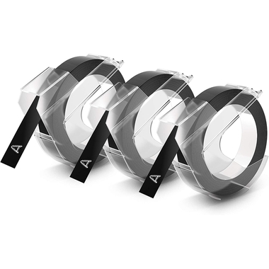 DYMO 3D-Prägeband 9mmx3m S0847730 schwarz 3 Stück