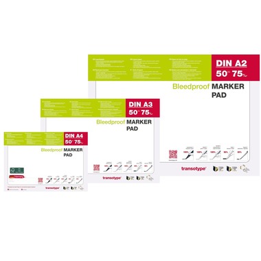 TRANSOTYPE Layoutpapier A4 25001 75g, weiss 50 Blatt