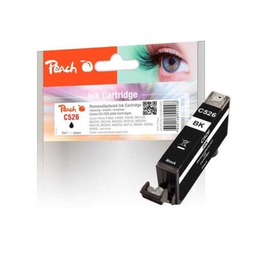 Peach Ink Cartridge photoblack black, compatible with Canon CLI-526BK, 4540B001