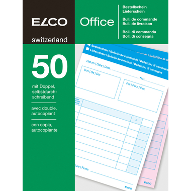 ELCO Ordine/Bolla Consegno A6 74590.19 60g 50x2 fogli