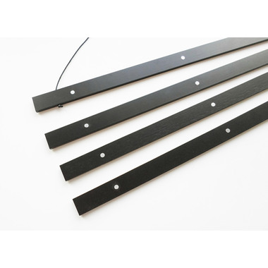 DEBEX Posterleisten 51x2cm LBMG schwarz, magnetisch