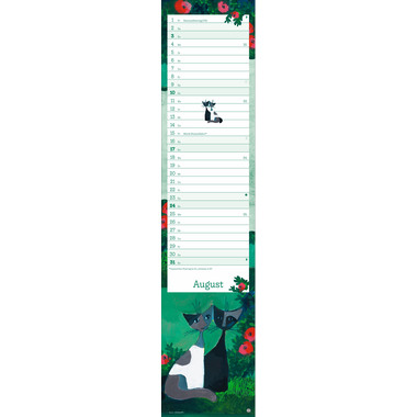 HEYE Monatsplaner Wachtmeister 2025 21894+25 DE 11x49cm