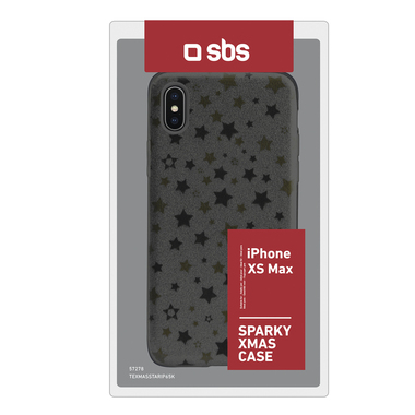 Cover natalizia glitterata per iPhone XS Max