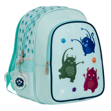 ALLC Rucksack mit Isofach Monster BPMOBU36 hellblau 27x32x19cm