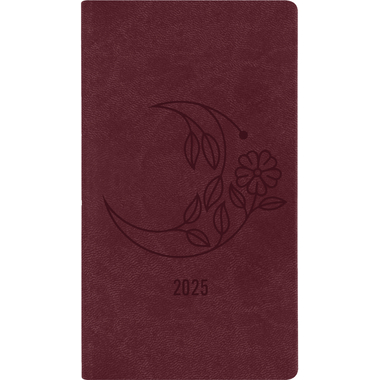 SIMPLEX Ladytimer Taschenplaner 2025 40522.25 1W/2S bordeaux ML 8.7x15.3cm