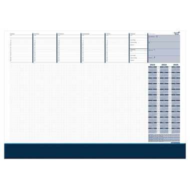 QUO-VADIS Schreibunterlage 8200 2025 245007Q 1W/1S 40 Seiten 59.5x42cm