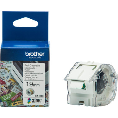PTOUCH Ruban de papier coul. 19mm/5m CZ-1003 VC-500W Compact Label Printer
