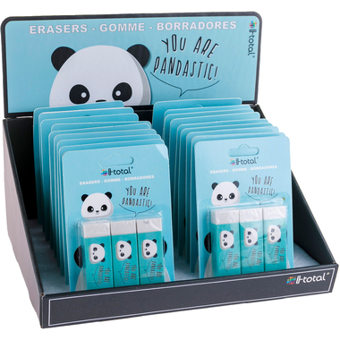 ROOST Radiergummi Panda XL1804 3 pcs. 2.2x1.2x6.2cm