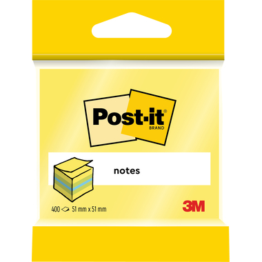 POST-IT Mini Cube 51x51mm 2012-L neon lemon 400 fogli